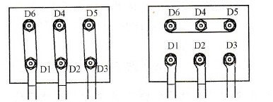 电机绕组三角形或星形接线