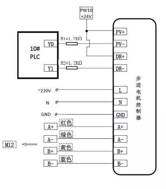 两相步进电机接线图控制器